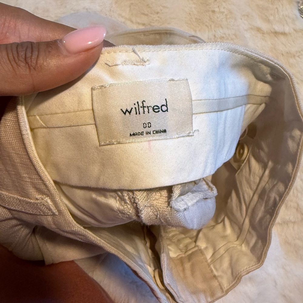 Wilfred Vito Cream Button-Detail Pants - Picture 6 of 6